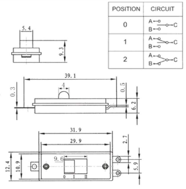 吹风机开关规格书