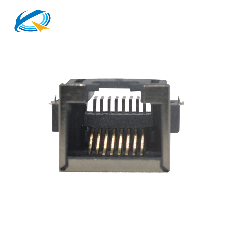 带屏蔽的rj45网线插口母座