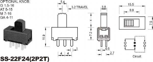 拨动开关结构图