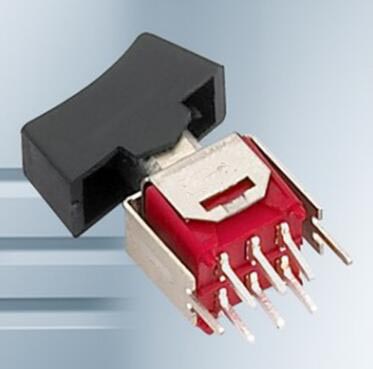 R48-202R2六脚两档立式尖脚钮子开关