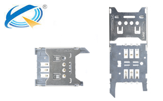 6p不鏽鋼翻盖式SIM卡座