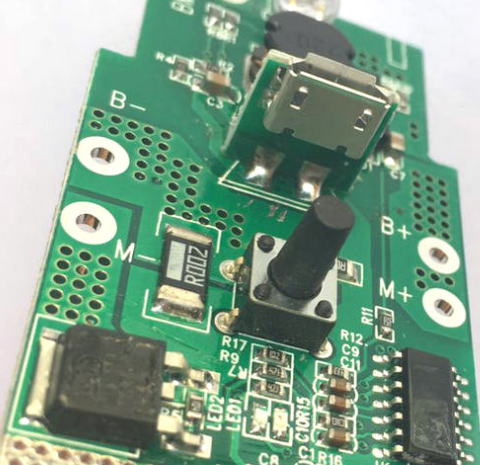 果汁机主板上的长柄轻触开关