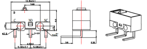 插班型端子微动开关