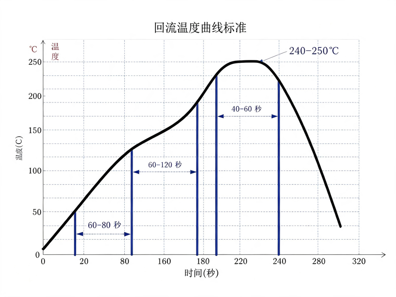 C2震动开关回流焊温度图